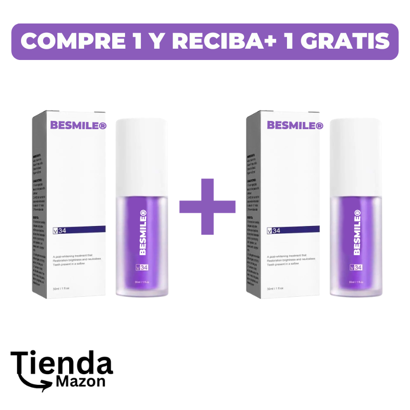 Blanqueador Dental v34 - BEsmile® - Compre 1 y Reciba + 1 Gratis