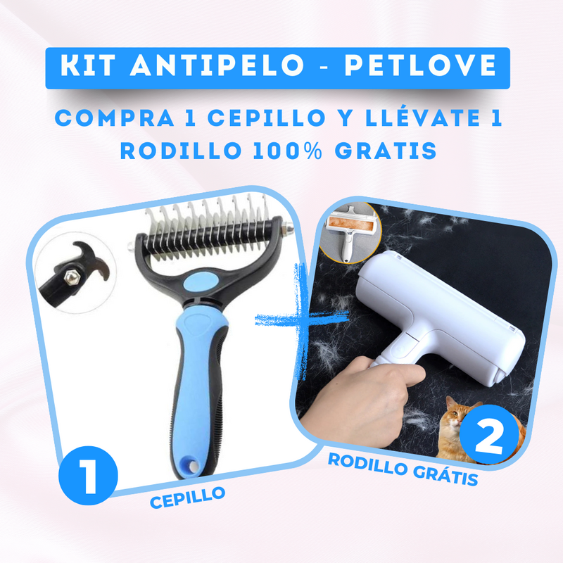 CEPILLO PETLOVE® + (RODILLO Y EBOOK GRATIS)